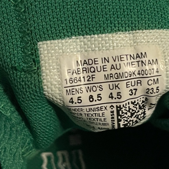 Women converse Green Sneakers - Picture 9 of 10